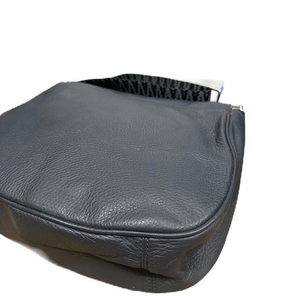 Marc Jacobs Recruit Nomad Saddle Pebble Leather Gray Crossbody Bag - Picture 7 of 14